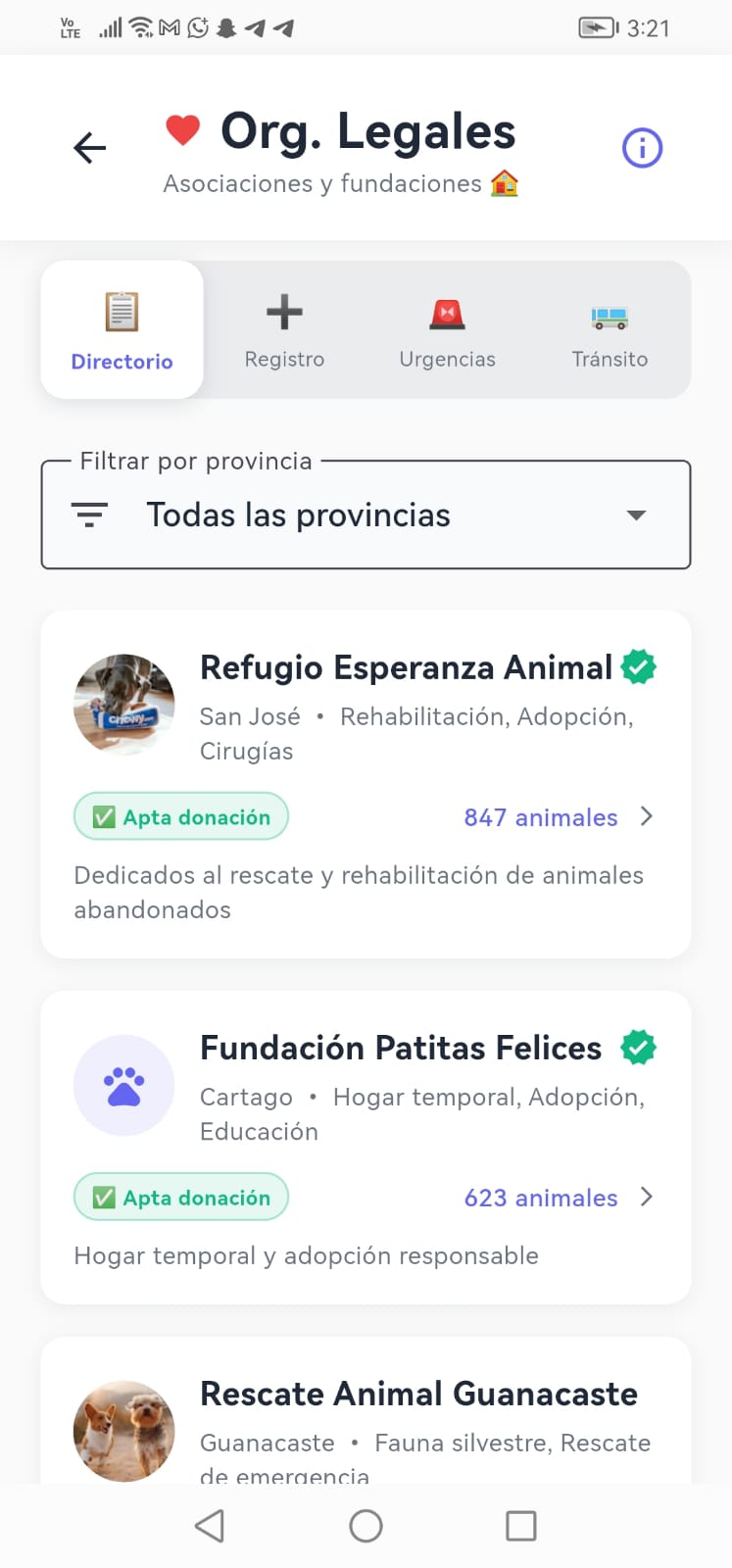 Organizaciones Legales